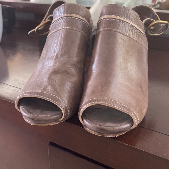 Chloe peep toe soft leather sandals 9.5 - Picture 6 of 8